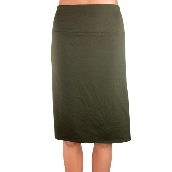 J.Jill NWT Women's Green Smooth Fit high Waisted Wearever Pencil Mini Skirt XL - Picture 1 of 6